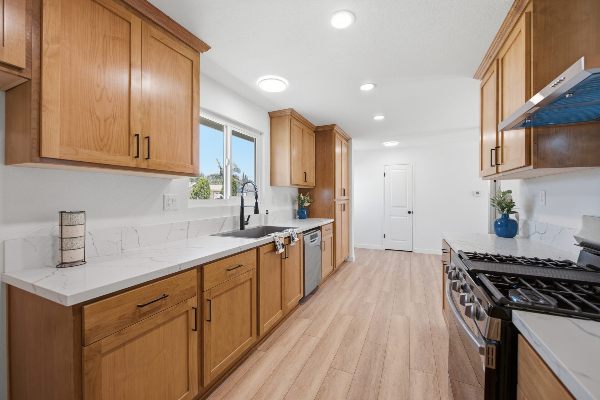 Kitchen with natural light