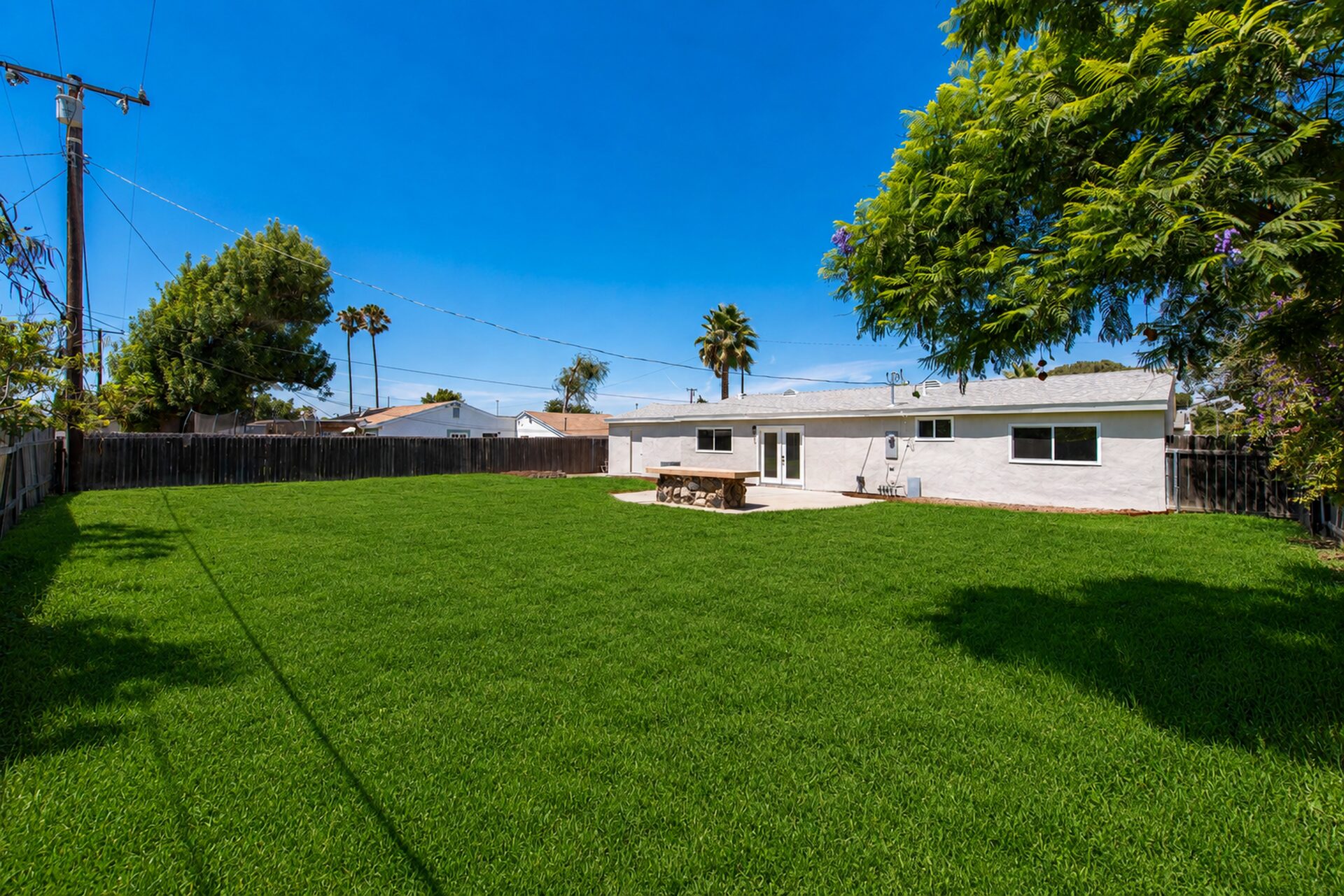 Backyard with room to grow